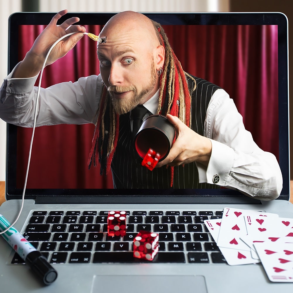 Arkadia online underhållning och trolleri digitalt